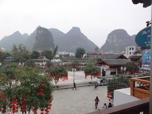 Yangshou Town -Our Hotel View