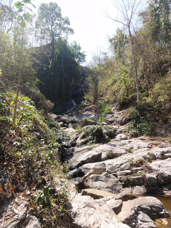 Road to Bhuping Palace - waterfall