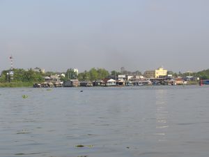 Chau Doc Fishing huts- Mekong River