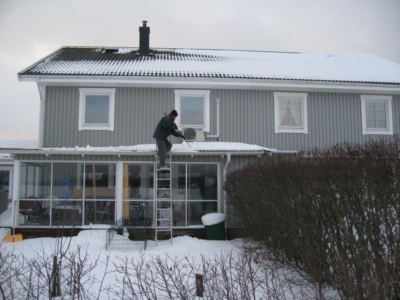 Clearing Snow off the roof