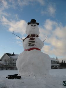 First Snowman of Winter