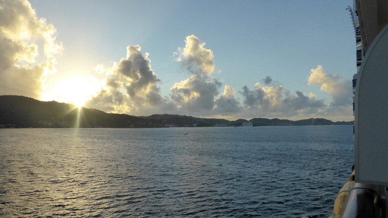 Grenada bei unserer Ankunft am frühen Morgen.