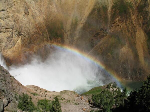 Rainbow at Yellowstone Falls