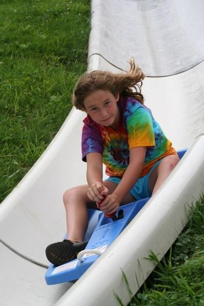 Jacquelyn on the Alpine Slide at Seven Springs