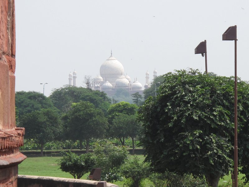 View of Taj from Agra Fort