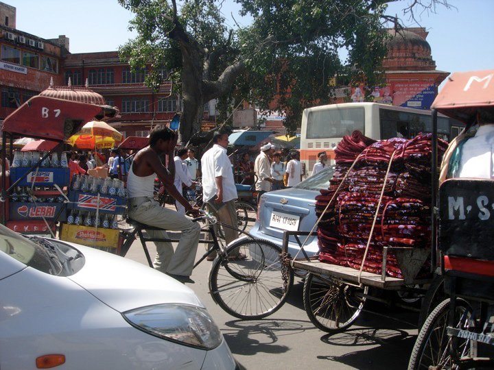 Busy Street in Jaipur