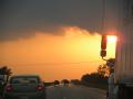 I-80 sunset