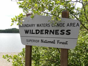 Boundary waters Sign