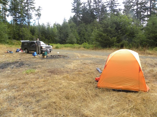 Olympic National Forest Day 1 Camp View 2