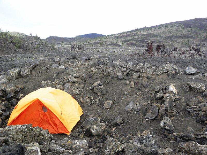 Craters of the Moon Tent View 2