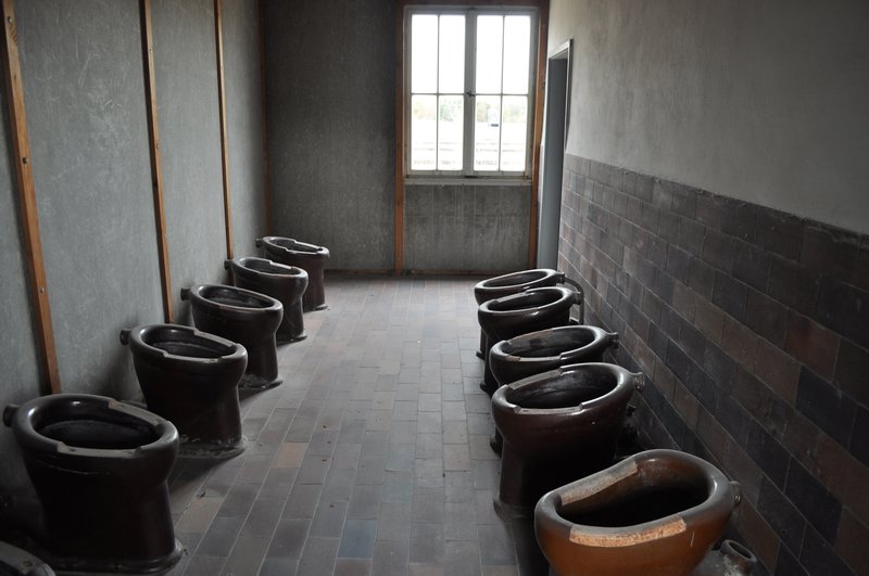 the toilets