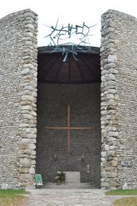 One of the Christian monuments