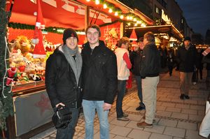Josh and I in the Christmas market