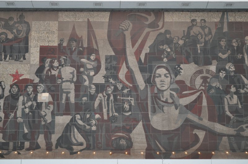 Leftover Communist mural