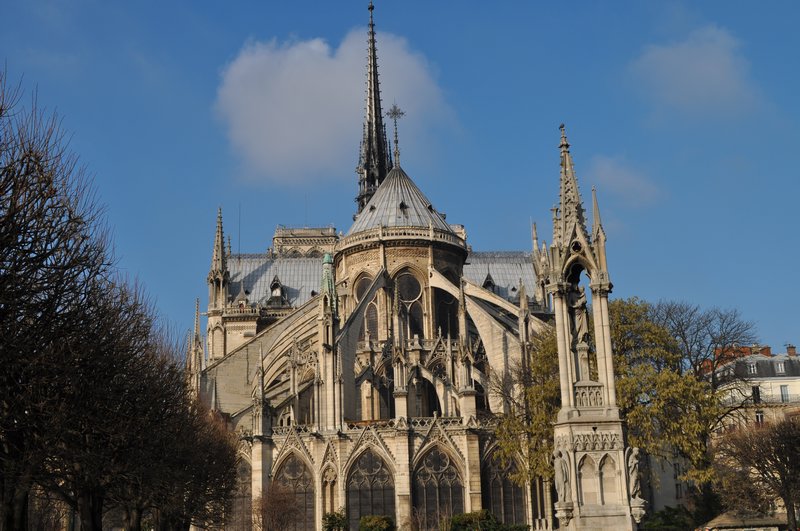Notre Dame in a nice ray of sun