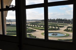 out the windows of Versailles