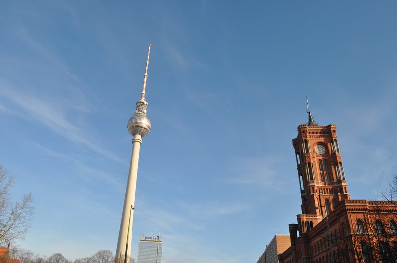TV tower and Altes Rathaus