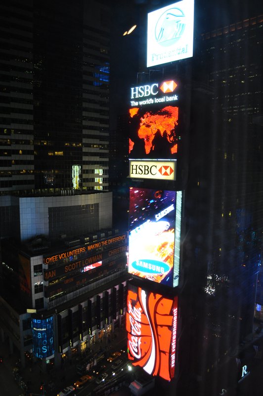 Times Square from our room