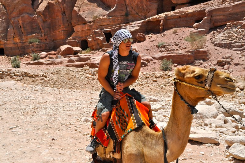 My first camel ride!! :D
