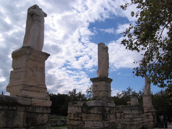 Statues in the agora