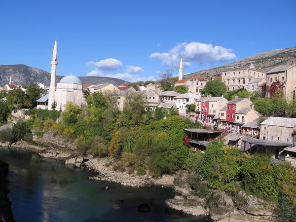 Mostar from the bridge 2