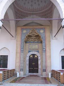 Mosque entrance in Sarajevo