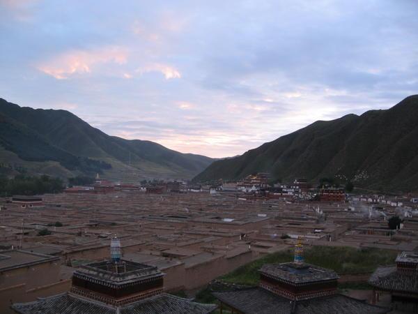 Tibetan quarter at sunset 2