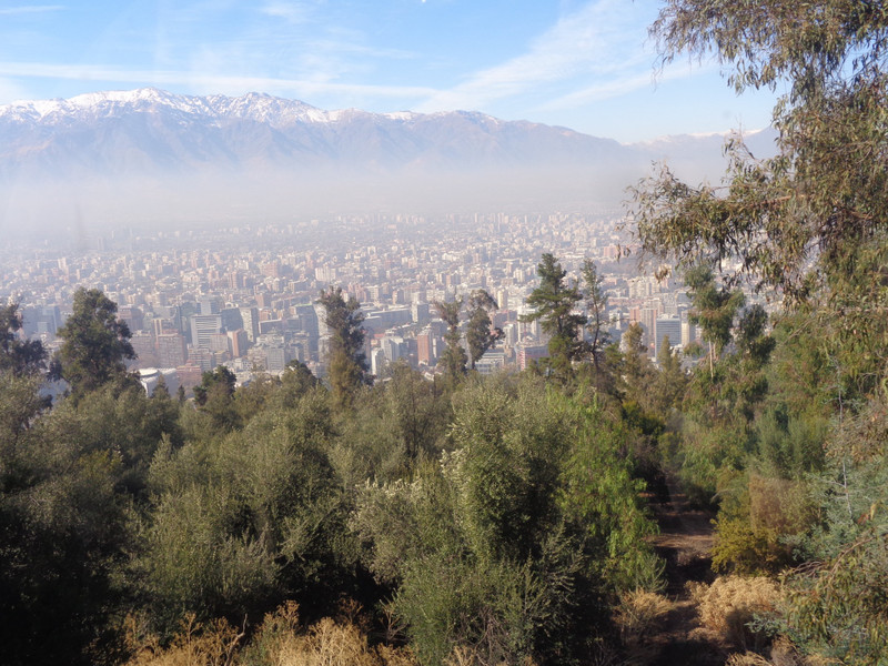 Santiago, Andes in the Background