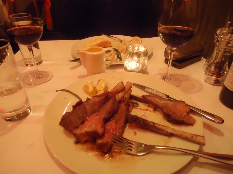 Rack of Lamb, ok I took a bite or two first