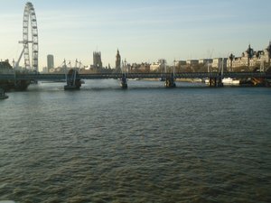 A view from Waterloo Bridge