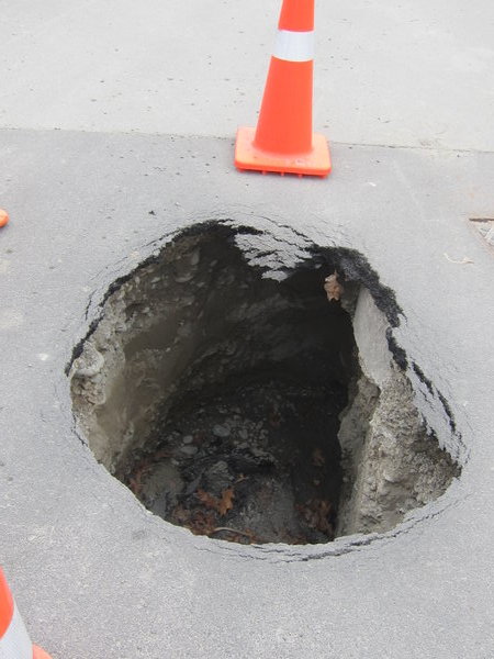 This is a pot hole!