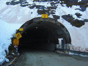 Back through the Homer Tunnel