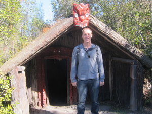Andy in maori village