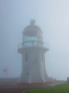 The misty lighthouse