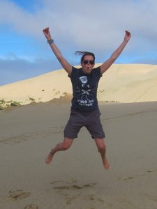 Jumping on the dune