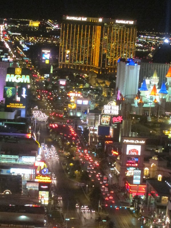 The strip at night!