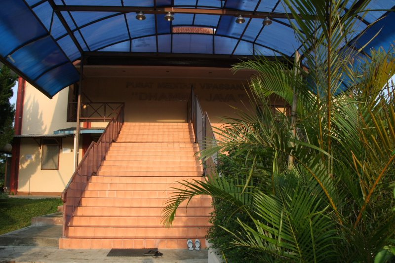 The Dhamma Hall steps
