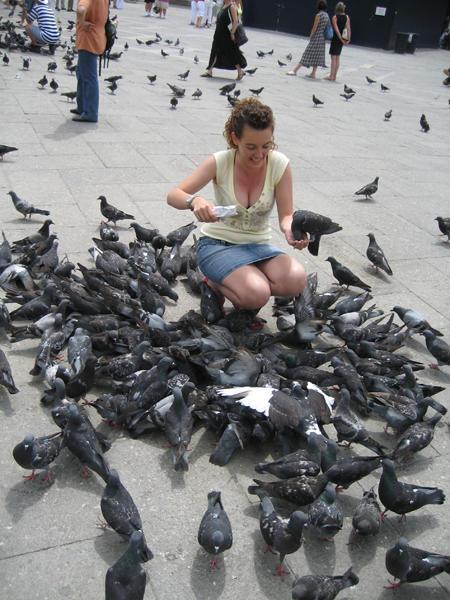 19 - Danni with the Flocks of Pigeons