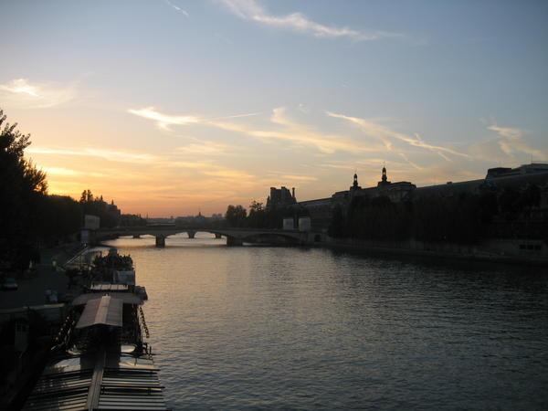 Sunset over the River Seine