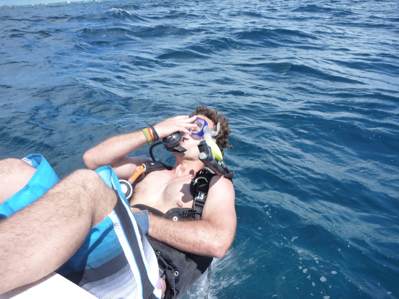 our first scuba dive in the caribbean