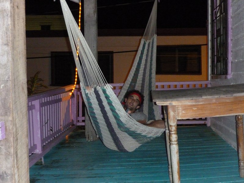 The only good part about Belize city..the hammock