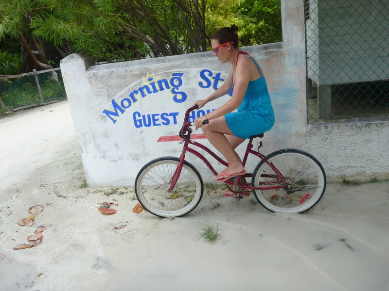 took a bike ride around the island.. took only 1 hour