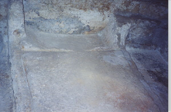 Slab where Jesus' body was laid