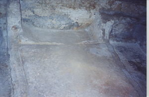 Slab where Jesus' body was laid