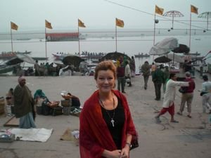 Arriving At Ganges Banks At Sunrise