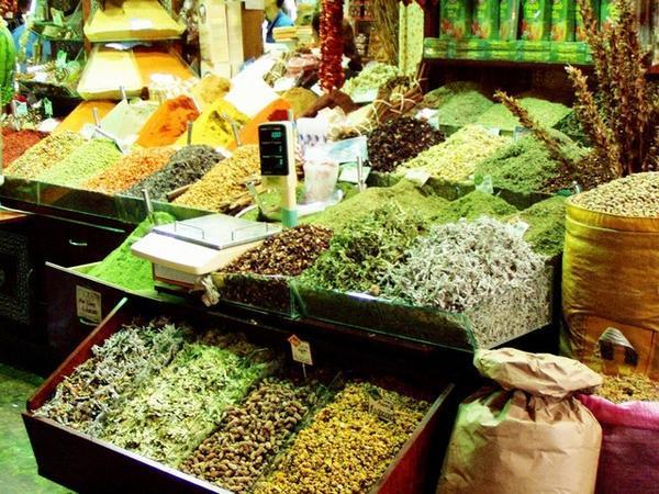 The scents of cinnamon, saffron and parsley fill the air of the Spice Market