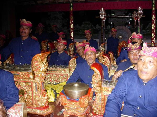 Gamelan orchestra at the Ubud Palace