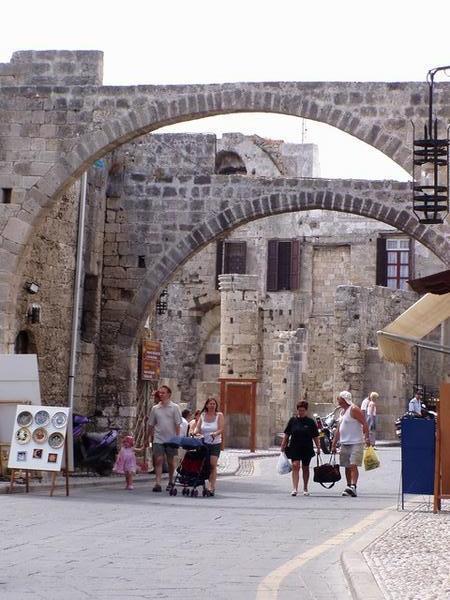 Rhodes was famous for its artwork.  Rhodes is situated at the crossroads of 2 major sea routes (Mediterranean & Aegean)