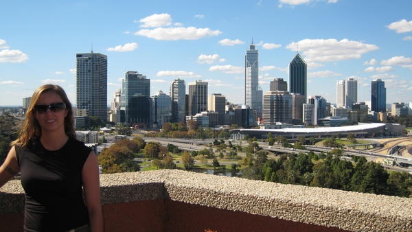 Looking out over Perth City