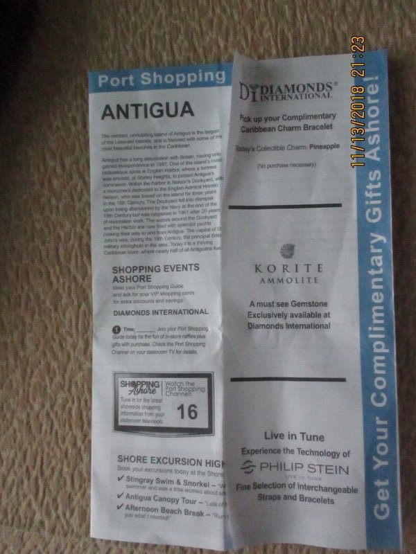 Diamond Interrnational Antigua leaflet
